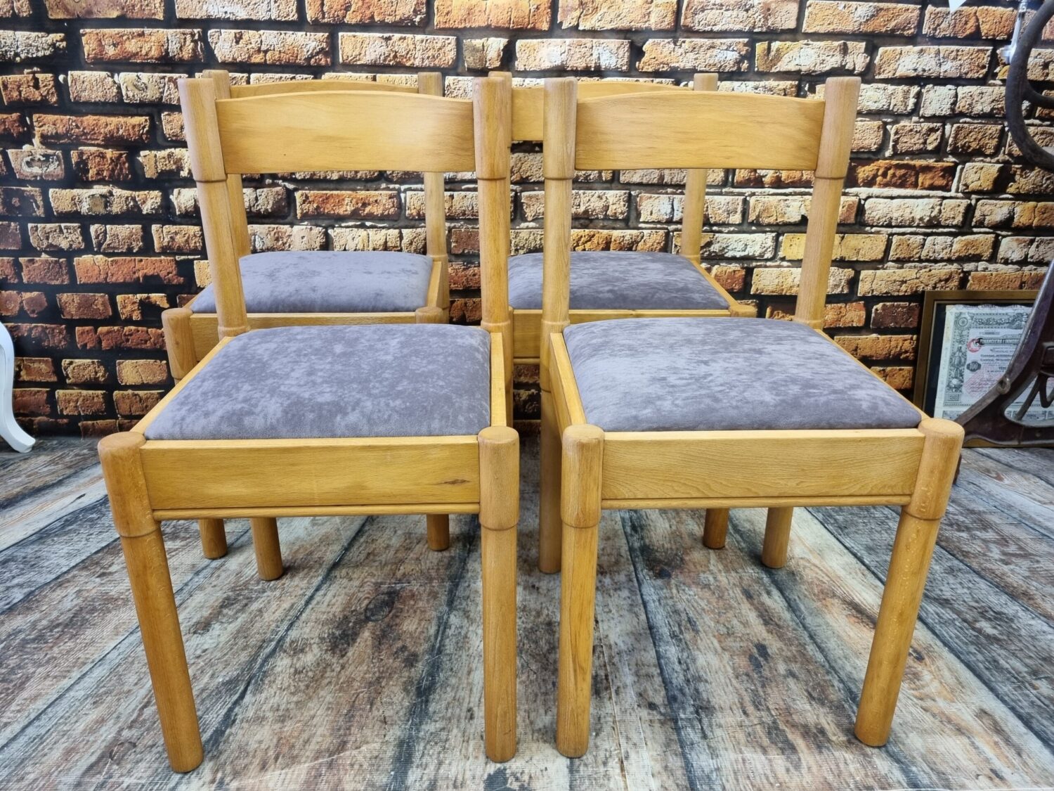 Krzesła z PRL, komplet 4 krzeseł