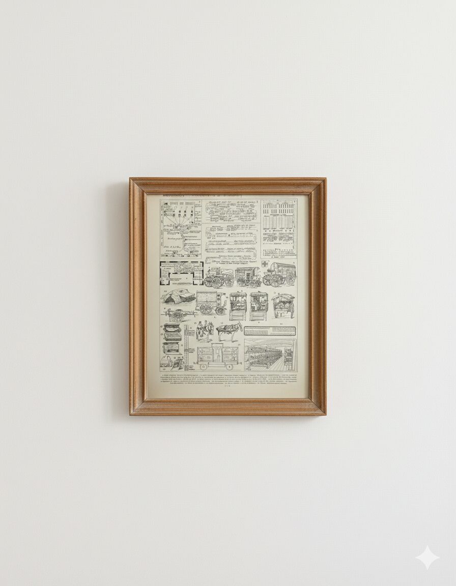 Oryginalna rycina z 1898 roku