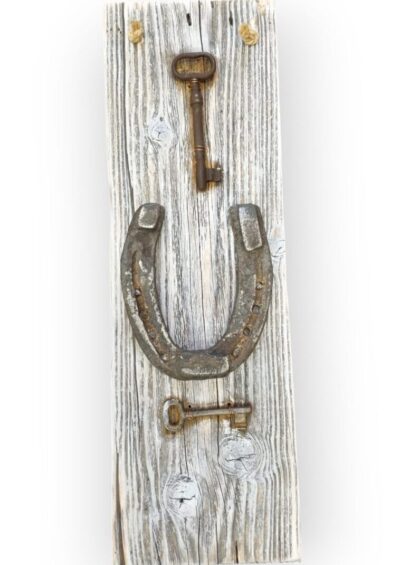 Podkowa na szczęście, podkowa z kluczami, dekoracja, prezent na rocznicę