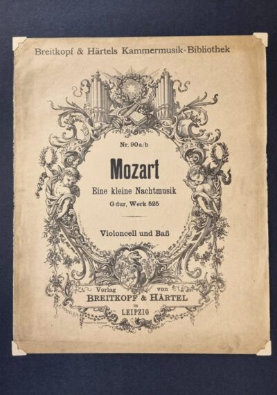 Mozart – Eine kleine Nachtmusik, okładka magazynu Breitkopf & Härtels