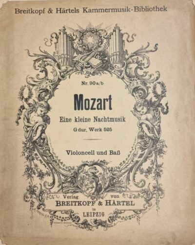 Mozart – Eine kleine Nachtmusik, okładka magazynu Breitkopf & Härtels