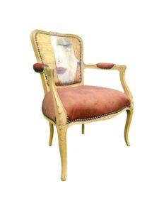 fotel dekoracyjny ludwikowski