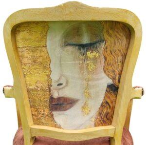 fotel dekoracyjny ludwikowski